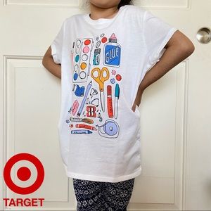 Target: Cat&Jack - WhiteSheerArt Graphic T-Shirt